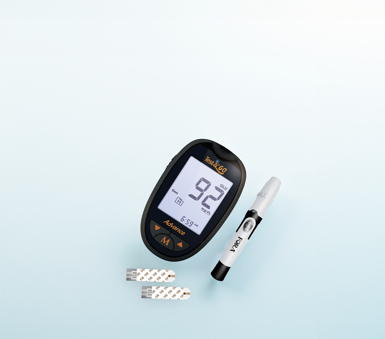 FORA Test N'GO Advance Multi-Functional Monitoring System, lancing device, and test strips