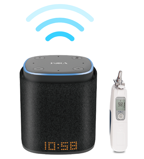 iFORA IntelliSpeaker and FORA IR20b Ear Thermometer