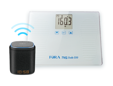 iFORA IntelliSpeaker and FORA TN'G Scale 550 Weight Scale